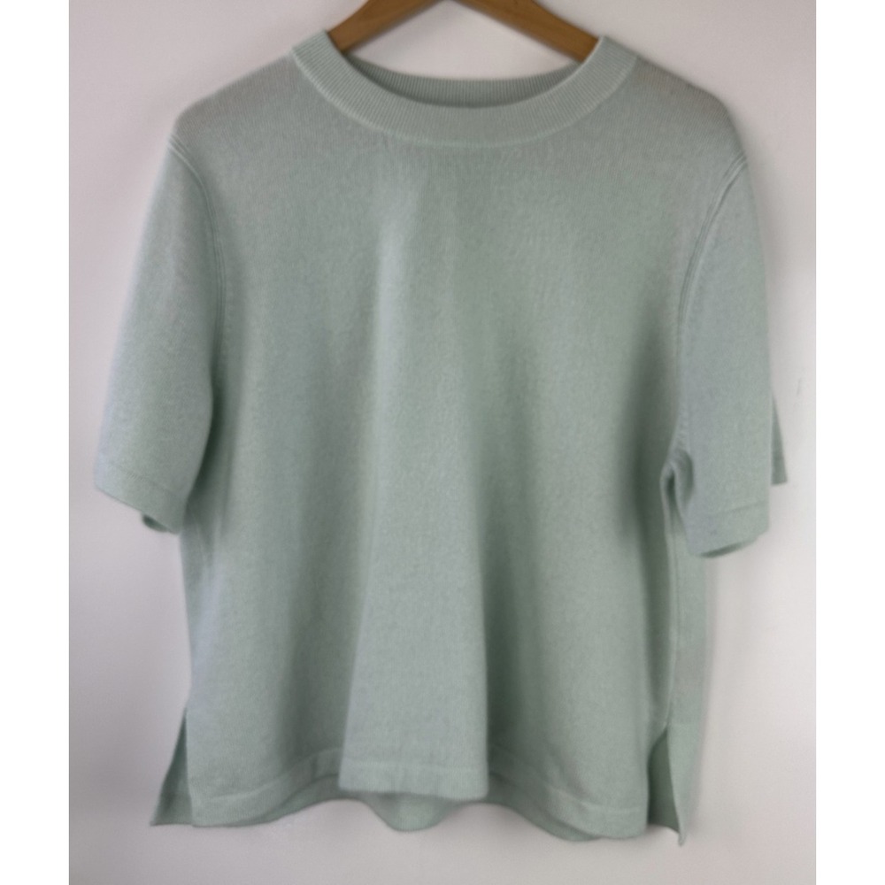 Kilte Collection Cashmere Set of Wide-Leg Pants & Short Sleeve Top Size 3 L/XL - Picture 3 of 16